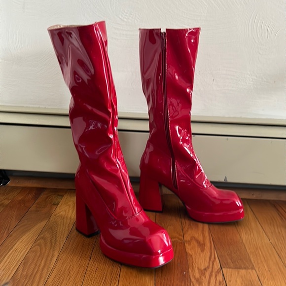 Amazon Shoes Red Gogo Boots Poshmark